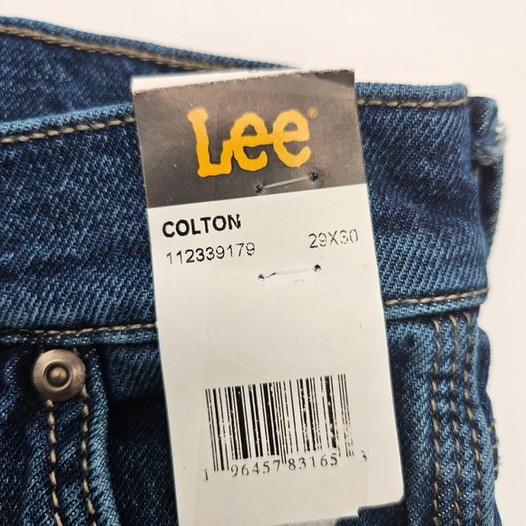 Lee Colton Carpenter Jeans Men's 29x30 Loose Fit Dark Wash Denim Pants NWT - Picture 2 of 8